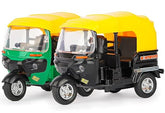 Auto Rickshaw Toy with Pull Back Action - Any 1 Piece